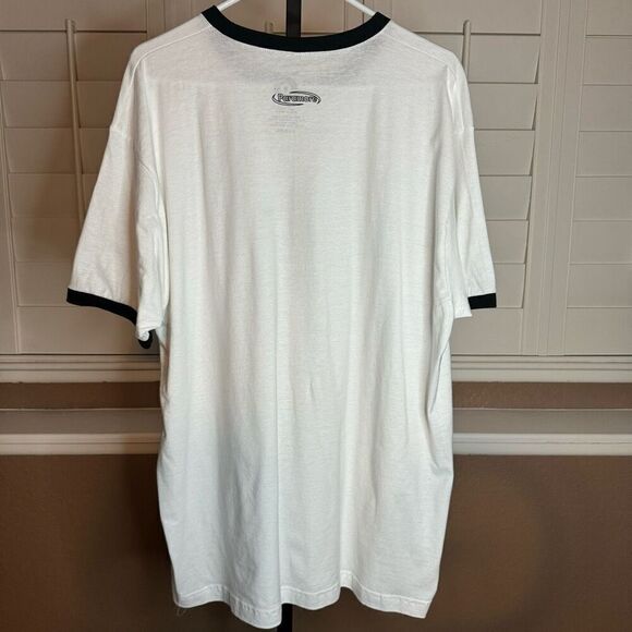 Paramore XL Drum Monster Graphic Ringer Tee Shirt White Concert Band Merch - Picture 4 of 5